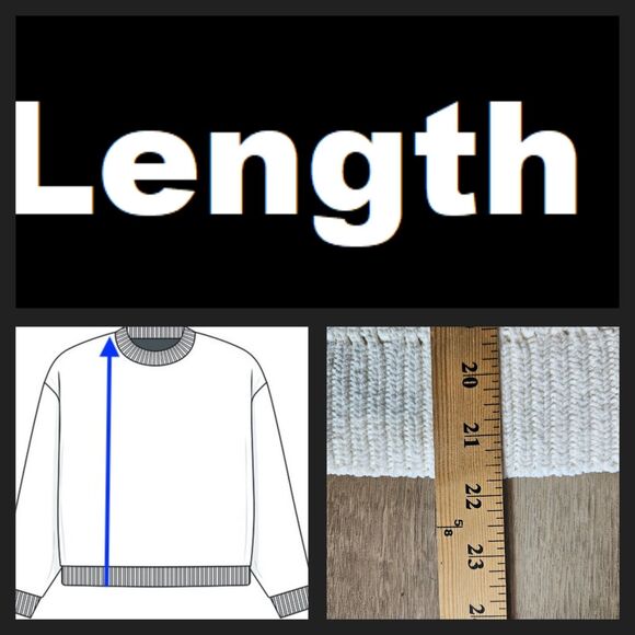 Abercrombie & Fitch Sweater Womens Medium White Crewneck Ribbed Pullover Knit - Picture 6 of 6